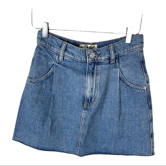 FREE PEOPLE Cosmico Denim Mini Skirt - Picture 3 of 7